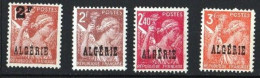 Année 1945-N°233/236 Neufs**MNH : Type IRIS : Timbres De France Surchargés "ALGERIE" (4 Valeurs Sans Charnières) - Neufs