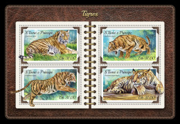  SÃO TOMÉ AND PRÍNCIPE  2018 MNH  Tigers  Michel Code: 7638-764, Cott Code: 3537. Yvert&Tellier Code: 6073-6076 - São Tomé Und Príncipe