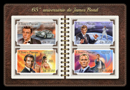  SÃO TOMÉ AND PRÍNCIPE  2018 MNH  James Bond  Michel Code: 7678-7681. Scott Code: 3553. Yvert&Tellier Code: 6113-6116 - Sao Tome Et Principe