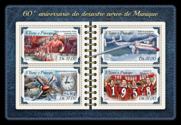  SÃO TOMÉ AND PRÍNCIPE  2018 MNH  Munich Air Disaster   Code: 7683-7686. Scott Code: 3551. Yvert&Tellier Code: 6117-6120 - Sao Tome Et Principe