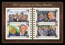  SÃO TOMÉ AND PRÍNCIPE  2018 MNH  Nelson Mandela  Michel Code: 7663-7666.Scott Code: 3543. Yvert&Tellier Code: 6125-6128 - São Tomé Und Príncipe