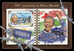  SÃO TOMÉ AND PRÍNCIPE  2018 MNH  Nelson Mandela  Michel Code: 7667 / Bl.1381.Scott Code: 3562. Yvert&Tellier Code: 1131 - São Tomé Und Príncipe