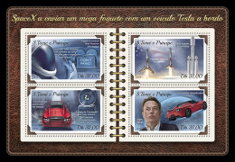  SÃO TOMÉ AND PRÍNCIPE  2018 MNH  SpaceX  Michel Code: 7693-7696. Scott Code: 3554. Yvert&Tellier Code: 6145-6148 - São Tomé Und Príncipe