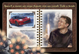  SÃO TOMÉ AND PRÍNCIPE  2018 MNH  SpaceX  Michel Code: 7697 / Bl.1387. Scott Code: 3573. Yvert&Tellier Code: 1136 - Sao Tome Et Principe