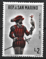San Marino 1961. Scott #478 (MH) Falconer - Neufs