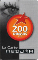 Algeria - Nedjma - La Carte Nedjma, Eye, Exp.30.06.2008, GSM Refill 200DA, Used - Algeria