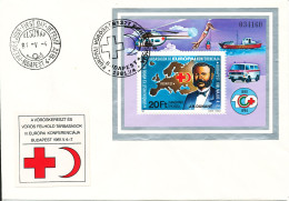 Hungary FDC 4-5-1981 RED CROSS Red Crescent Souvenir Sheet With Cachet - FDC