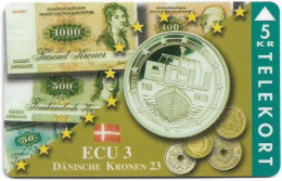 Denmark - TS - Ecu - Denmark - TDTP085A - 01.1995, 1.500ex, Used - Denmark