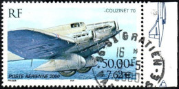 France Oblitération Cachet à Date N° PA  64 A - Poste Aérienne - Avion Couzinet T70 - 1960-.... Used