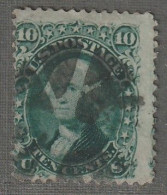 Etats-Unis D'Amérique - Emissions Générales : N°22 Obl (1861) 10c Vert - Used Stamps