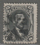 Etats-Unis D'Amérique - Emissions Générales : N°28 Obl (1863-66) 15c Noir - Lincoln - - Used Stamps