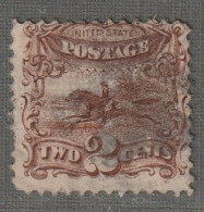 Etats-Unis D'Amérique - Emissions Générales : N°30 Obl (1869) Pony Express : 2c Brun - Used Stamps