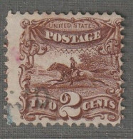 Etats-Unis D'Amérique - Emissions Générales : N°30 Obl (1869) Pony Express : 2c Brun - Used Stamps