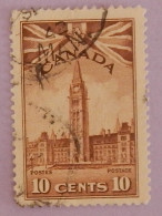 CANADA YT 213 OBLITÉRÉ "LE PARLEMENT" ANNÉES 1943/1948 - Usati