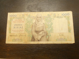 Ancien Billet De Banque Grec 1000 Drachmes 1935 Grèce - Greece