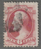 Etats-Unis D'Amérique - Emissions Générales : N°42 Obl (1870-82) Lincoln : 6c Rose Carminé - Used Stamps