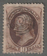 Etats-Unis D'Amérique - Emissions Générales : N°44 Obl (1870-82) Jefferson : 10c Brun - Used Stamps