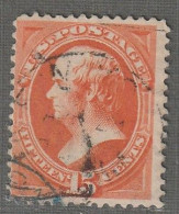 Etats-Unis D'Amérique - Emissions Générales : N°46 Obl (1870-82) Webster : 15c Orange - Used Stamps