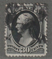 Etats-Unis D'Amérique - Emissions Générales : N°48 Obl (1870-82) Hamilton : 30c Noir - Used Stamps