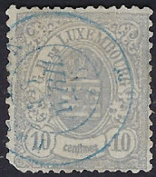 Luxembourg - Luxemburg - Timbres - Armoires 1875     10C.     Cachet  2 Cercles  °   Michel 23a - 1859-1880 Coat Of Arms