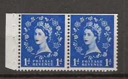 1955 MNH GB Watermark Edward Crown Booklet Pane SG 541-n Postfris** - Unused Stamps