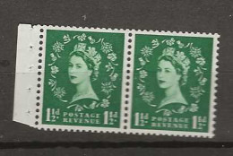 1955 MNH GB Watermark Edward Crown Booklet Pane SG 542-n Postfris** - Unused Stamps