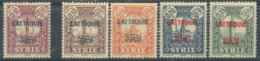 SYRIA - 1931/34, LATTAQUIE STAMPS SET OF 6, SG # 64/68, & 72, UMM (**). - Syrie