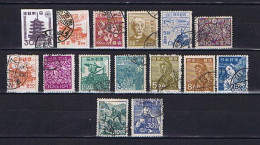 Japan 1946-1949: 15 Diff. Used,  Gestempelt - Gebraucht