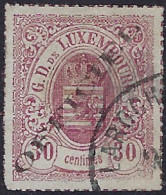 Luxembourg - Luxemburg - Timbres - Armoires 1875     30C.     Officiel  °   Michel  7 IA - 1859-1880 Wapenschild