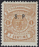 Luxembourg - Luxemburg - Timbres - Armoires 1881    S.P.   1C.   Certificat  Monsieur Böttger Lars  -  Signature  Demuth - 1859-1880 Armoiries