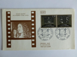 CINEMA / FILM - CINEMATHEQUE FRANCAISE - Sacha GUITRY & Jean RENOIR - Enveloppe 1er Jour Timbre - Cinema