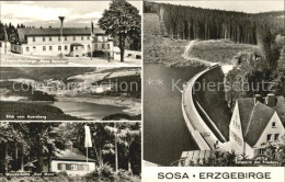 72550262 Sosa Erzgebirge Blick Vom Auersberg Jugendherberge Hans Beimler Talsper - Sosa