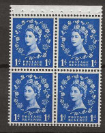 1958 MNH GB Watermark Multiple Crown Booklet Pane SG 571-m Postfris** - Unused Stamps