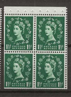 1958 MNH GB Watermark Multiple Crown Booklet Pane SG 572-m Postfris** - Nuevos