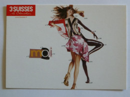 MODE / VETEMENT - Femme / Chaussures à Talons , Jupe , Collant - Carte Publicitaire 3 Suisses - Mode