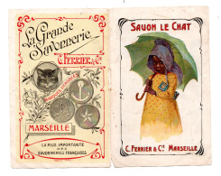 13 MARSEILLE - La Grande Savonnerie Ferrier - Savon Le Chat - Calendrier 1910 - Small : 1901-20