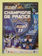 HANDBALL - MONTPELLIER - MAHB - Champions De France 2009 - Carte Publicitaire - Balonmano