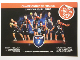 HANDBALL - MONTPELLIER - MAHB - Joueurs De Hand, équipe Karabatic - Championnat France 2011 - Carte Publicitaire - Balonmano