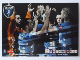 HANDBALL - MAHB / MONTPELLIER - Joueurs équipe Tapent Dans Les Mains - Carte Publicitaire Mi-saison 2012-2013 - Balonmano