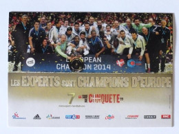 HANDBALL - Les Experts Sont Champions D' Europe // European Champion 2014 - Equipe Hand - Carte Publicitaire - Handball