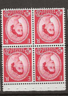 1958 MNH GB Watermark Multiple Crown Booklet Pane SG 574-mkWi Postfris** - Unused Stamps