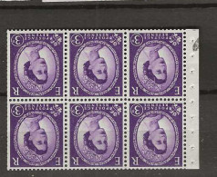 1958 MNH GB Watermark Multiple Crown Booklet Pane SG 575-lWi Postfris** - Nuevos