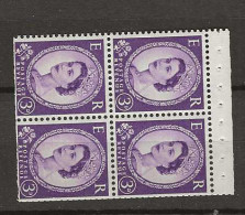 1958 MNH GB Watermark Multiple Crown Booklet Pane SG 575-mb Postfris** - Ungebraucht
