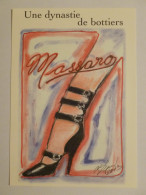 BOTTE / BOTTIER - MASSARO - Illustration Botte Femme / Chaussure - Carte Publicitaire Dynastie De Bottiers - Mode