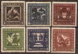 Austria  368/373 * Charnela. 1926 - Ungebraucht