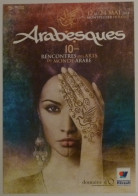 ARTS DU MONDE ARABE - ARABESQUES - Arabesque Peint Sur Main D'une Femme / Visage - Carte Publictaire - Afrique