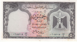 EGYPT 50 PT. PIASTRES 1961 P-36 Sig/ REFAII #11  SERIES 4 EF/XF - Egypte