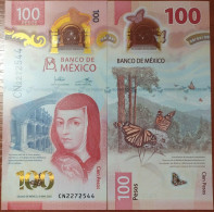 Mexico - 100 Pesos 2022 UNC P. W134 (6)-2022(1) Polymer Lemberg-Zp - México