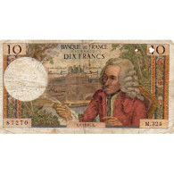 FAY 62/26 - 10 FRANCS VOLTAIRE - 06/04/1967 - PICK 147 - TB - 10 F 1963-1973 ''Voltaire''