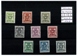 PRE 529/37 XX - Typo Precancels 1936-51 (Small Seal Of The State)